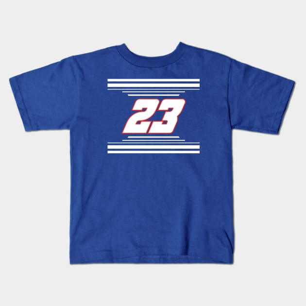 Bubba Wallace #23 2024 NASCAR Design Kids T-Shirt by AR Designs 